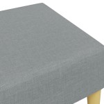 vidaXL Taburet, gri deschis, 77x55x31 cm, material textil vidaXL Taburet, gri deschis, 77x55x31 cm, material textil