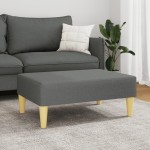 vidaXL Taburet, gri închis, 77x55x31 cm, material textil vidaXL Taburet, gri închis, 77x55x31 cm, material textil