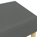 vidaXL Taburet, gri închis, 77x55x31 cm, material textil vidaXL Taburet, gri închis, 77x55x31 cm, material textil