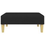 vidaXL Taburet, negru, 77x55x31 cm, material textil vidaXL Taburet, negru, 77x55x31 cm, material textil