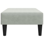 vidaXL Taburet, gri deschis, 77x55x31 cm, catifea vidaXL Taburet, gri deschis, 77x55x31 cm, catifea