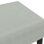 vidaXL Taburet, gri deschis, 77x55x31 cm, catifea vidaXL Taburet, gri deschis, 77x55x31 cm, catifea