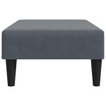 vidaXL Taburet, gri închis, 77x55x31 cm, catifea vidaXL Taburet, gri închis, 77x55x31 cm, catifea