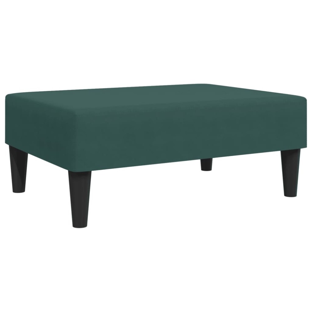 vidaXL Taburet, verde închis, 77x55x31 cm, catifea