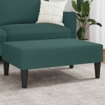 vidaXL Taburet, verde închis, 77x55x31 cm, catifea vidaXL Taburet, verde închis, 77x55x31 cm, catifea