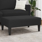 vidaXL Taburet, negru, 77x55x31 cm, catifea vidaXL Taburet, negru, 77x55x31 cm, catifea