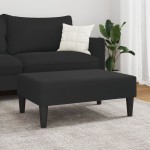 vidaXL Taburet, negru, 77x55x31 cm, catifea vidaXL Taburet, negru, 77x55x31 cm, catifea