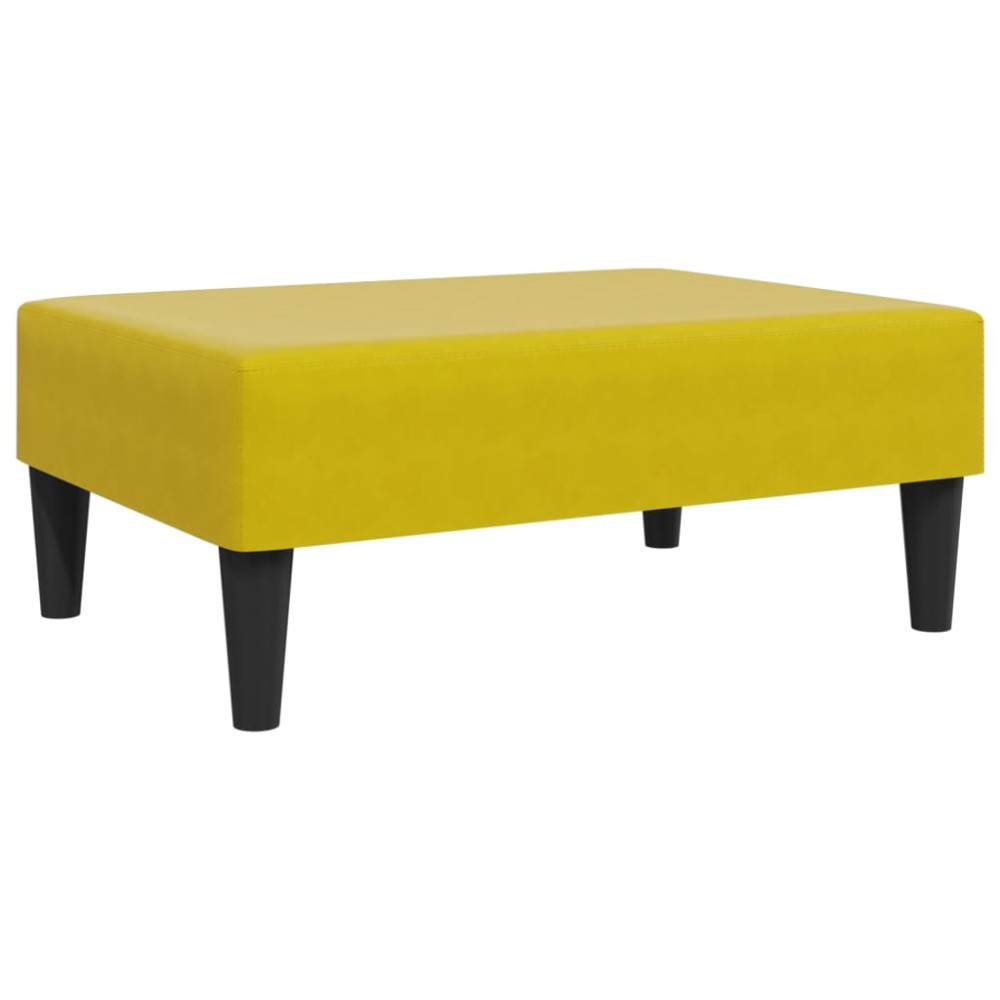 vidaXL Taburet, galben, 77x55x31 cm, catifea