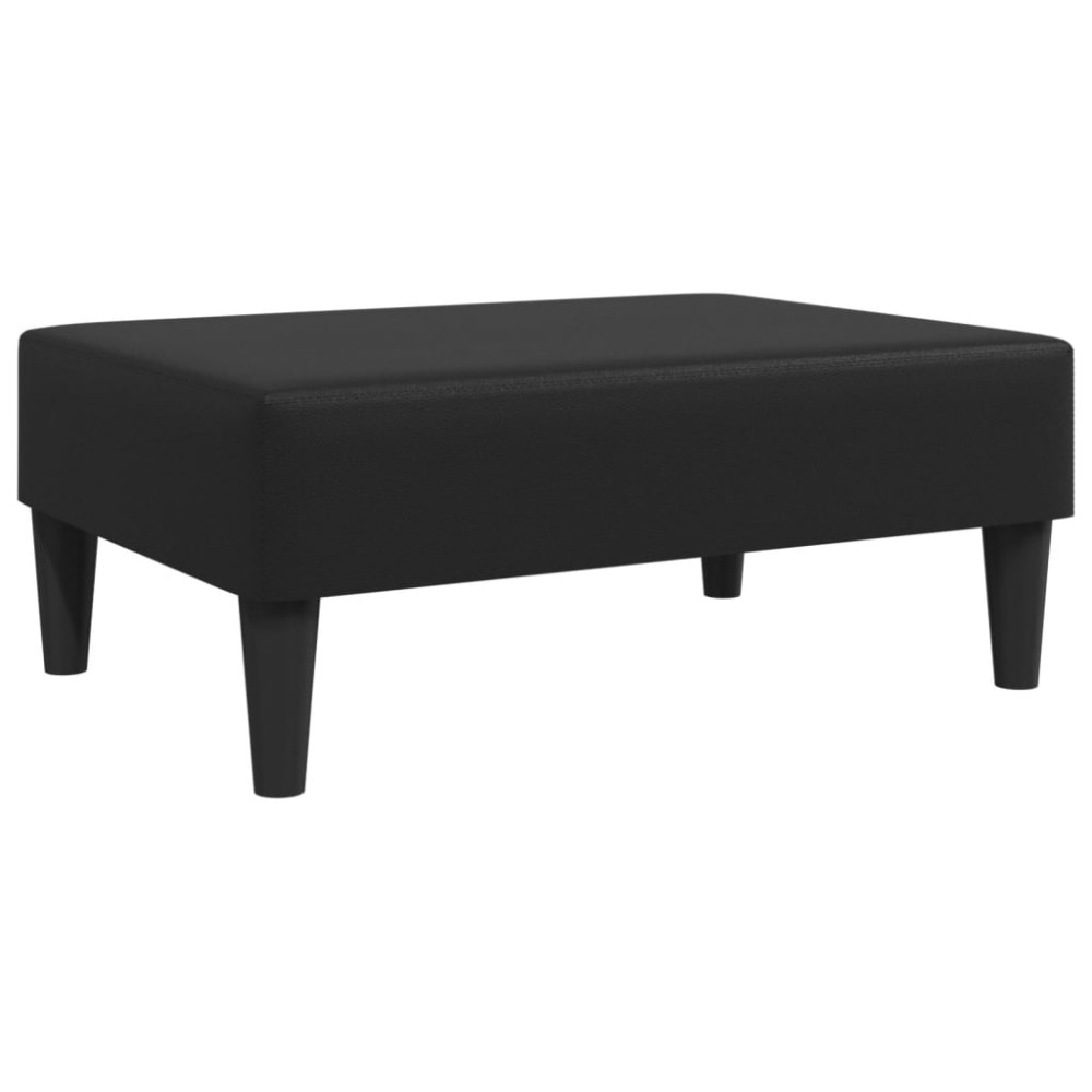 vidaXL Taburet, negru, 77x55x31 cm, piele artificială
