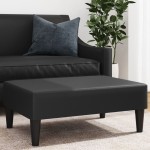 vidaXL Taburet, negru, 77x55x31 cm, piele artificială vidaXL Taburet, negru, 77x55x31 cm, piele artificială