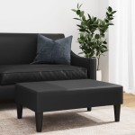 vidaXL Taburet, negru, 77x55x31 cm, piele artificială vidaXL Taburet, negru, 77x55x31 cm, piele artificială