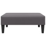 vidaXL Taburet, gri, 77x55x31 cm, piele ecologică vidaXL Taburet, gri, 77x55x31 cm, piele ecologică