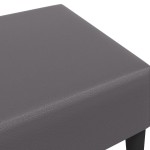 vidaXL Taburet, gri, 77x55x31 cm, piele ecologică vidaXL Taburet, gri, 77x55x31 cm, piele ecologică