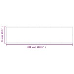 vidaXL Paravan de balcon gri deschis 75x300 cm 100% poliester oxford