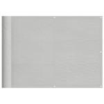 vidaXL Paravan de balcon gri deschis 75x400 cm 100% poliester oxford