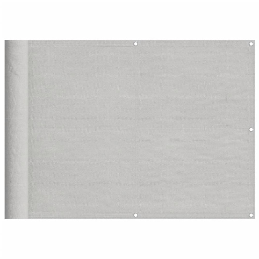 vidaXL Paravan de balcon gri deschis 75x1000 cm 100% poliester oxford