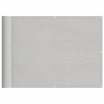 vidaXL Paravan de balcon gri deschis 75x1000 cm 100% poliester oxford