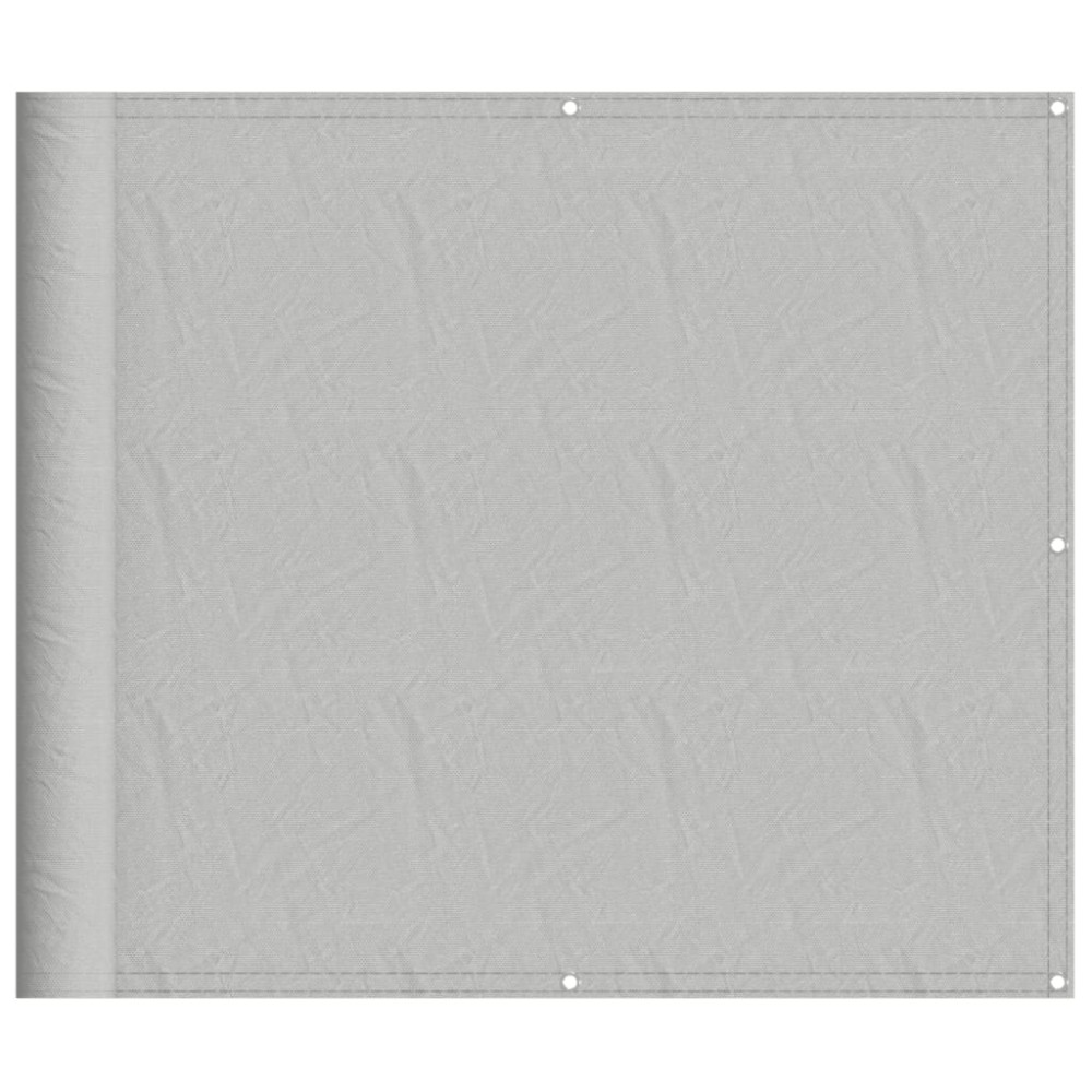 vidaXL Paravan de balcon gri deschis 90x400 cm 100% poliester oxford