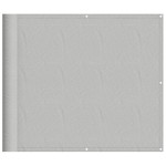 vidaXL Paravan de balcon gri deschis 90x400 cm 100% poliester oxford