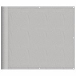 vidaXL Paravan de balcon gri deschis 90x500 cm 100% poliester oxford