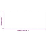 vidaXL Paravan de balcon gri deschis 120x300 cm 100% poliester oxford