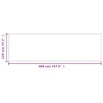 vidaXL Paravan de balcon gri deschis 120x400 cm 100% poliester oxford