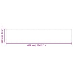 vidaXL Paravan de balcon gri deschis 120x600 cm 100% poliester oxford