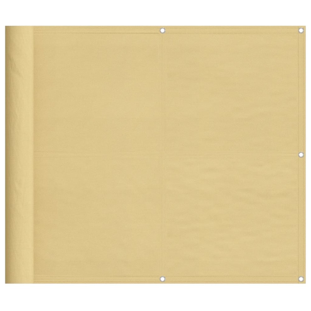 vidaXL Paravan de balcon, nisipiu, 90x300 cm, 100% poliester oxford