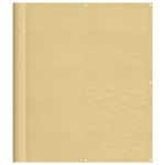 vidaXL Paravan de balcon, nisipiu, 120x300 cm, 100% poliester oxford