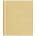 vidaXL Paravan de balcon, nisipiu, 120x400 cm, 100% poliester oxford