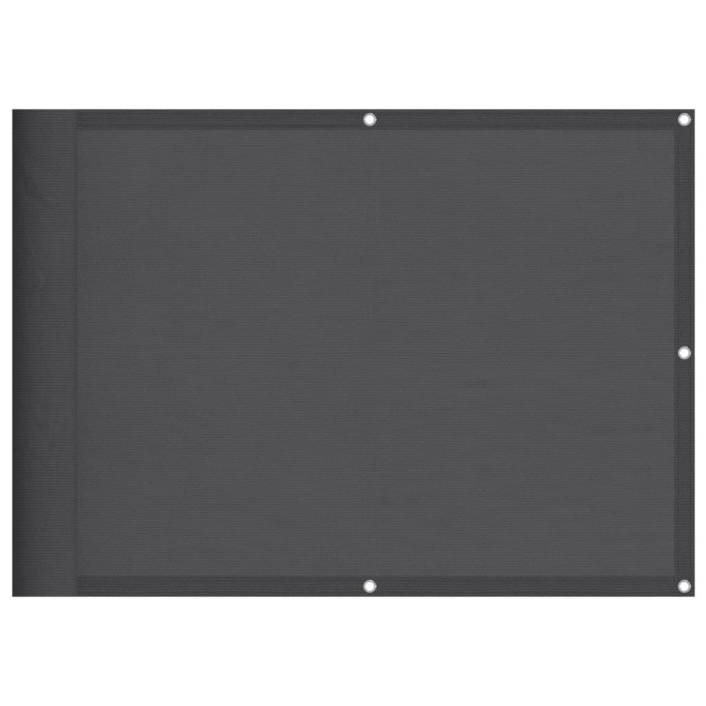 vidaXL Paravan de balcon, antracit, 75x800 cm, 100% poliester oxford