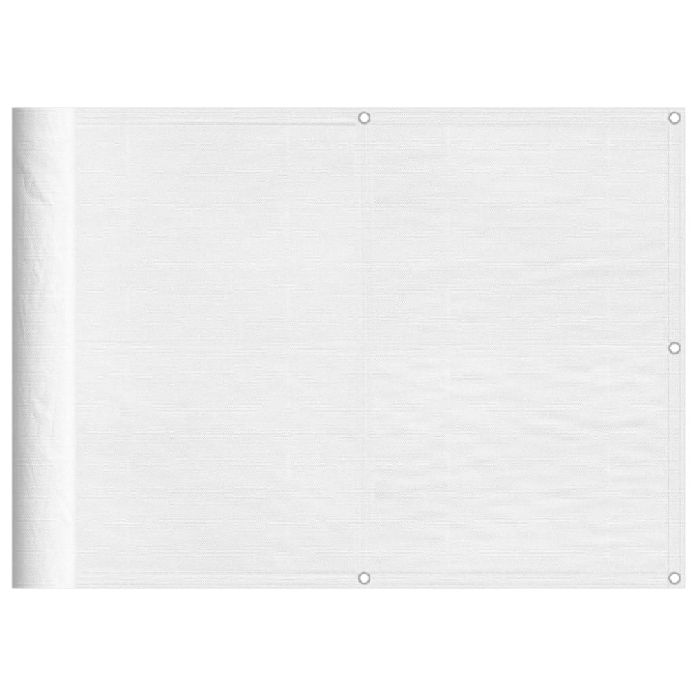 vidaXL Paravan de balcon, alb, 75x1000 cm, 100% poliester oxford