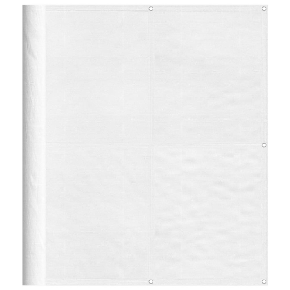 vidaXL Paravan de balcon, alb, 120x700 cm, 100% poliester oxford