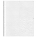 vidaXL Paravan de balcon, alb, 120x700 cm, 100% poliester oxford