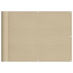 vidaXL Paravan de balcon, bej, 75x800 cm, 100% poliester oxford