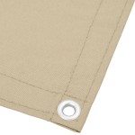vidaXL Paravan de balcon, bej, 75x800 cm, 100% poliester oxford