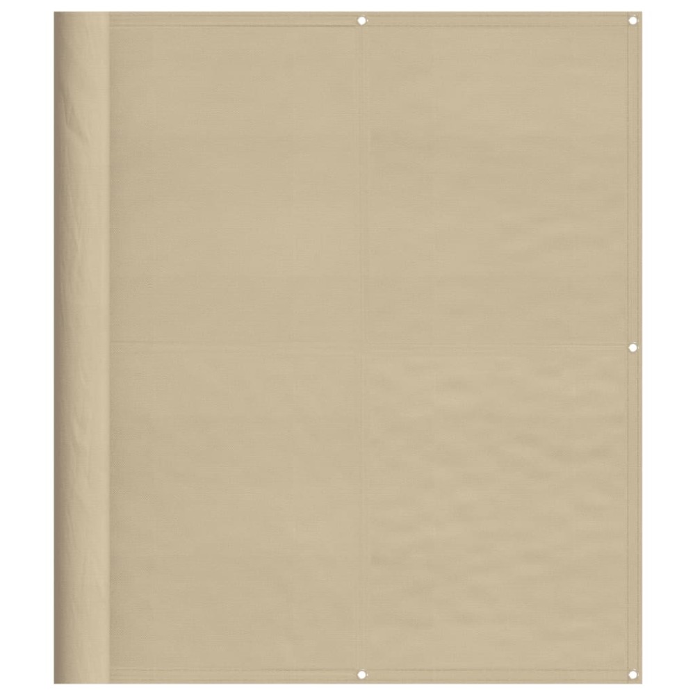 vidaXL Paravan de balcon, bej, 120x700 cm, 100% poliester oxford