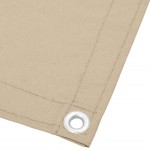 vidaXL Paravan de balcon, bej, 120x800 cm, 100% poliester oxford