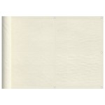 vidaXL Paravan de balcon, crem, 75x1000 cm, 100% poliester oxford