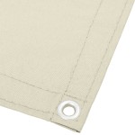vidaXL Paravan de balcon, crem, 120x800 cm, 100% poliester oxford