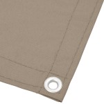 vidaXL Paravan de balcon, gri taupe, 75x800 cm, 100% poliester oxford