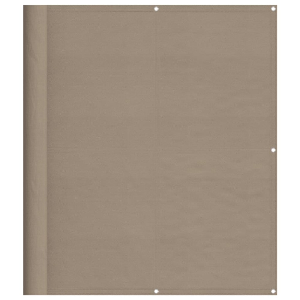 vidaXL Paravan de balcon, gri taupe, 120x700 cm, 100% poliester oxford