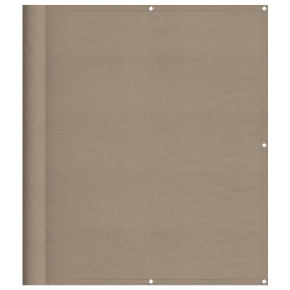 vidaXL Paravan de balcon, gri taupe, 120x1000cm, 100% poliester oxford