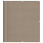vidaXL Paravan de balcon, gri taupe, 120x1000cm, 100% poliester oxford