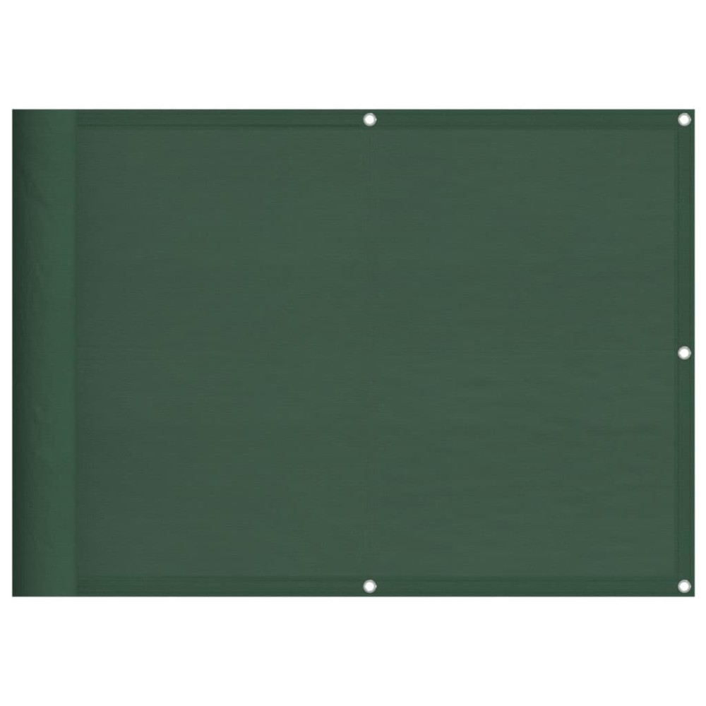 vidaXL Paravan de balcon verde închis 75x700 cm 100% poliester oxford