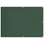 vidaXL Paravan de balcon verde închis 75x700 cm 100% poliester oxford