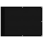 vidaXL Paravan de balcon, negru, 75x800 cm, 100% poliester oxford