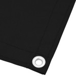 vidaXL Paravan de balcon, negru, 75x1000 cm, 100% poliester oxford