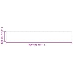 vidaXL Paravan de balcon, negru, 120x800 cm, 100% poliester oxford