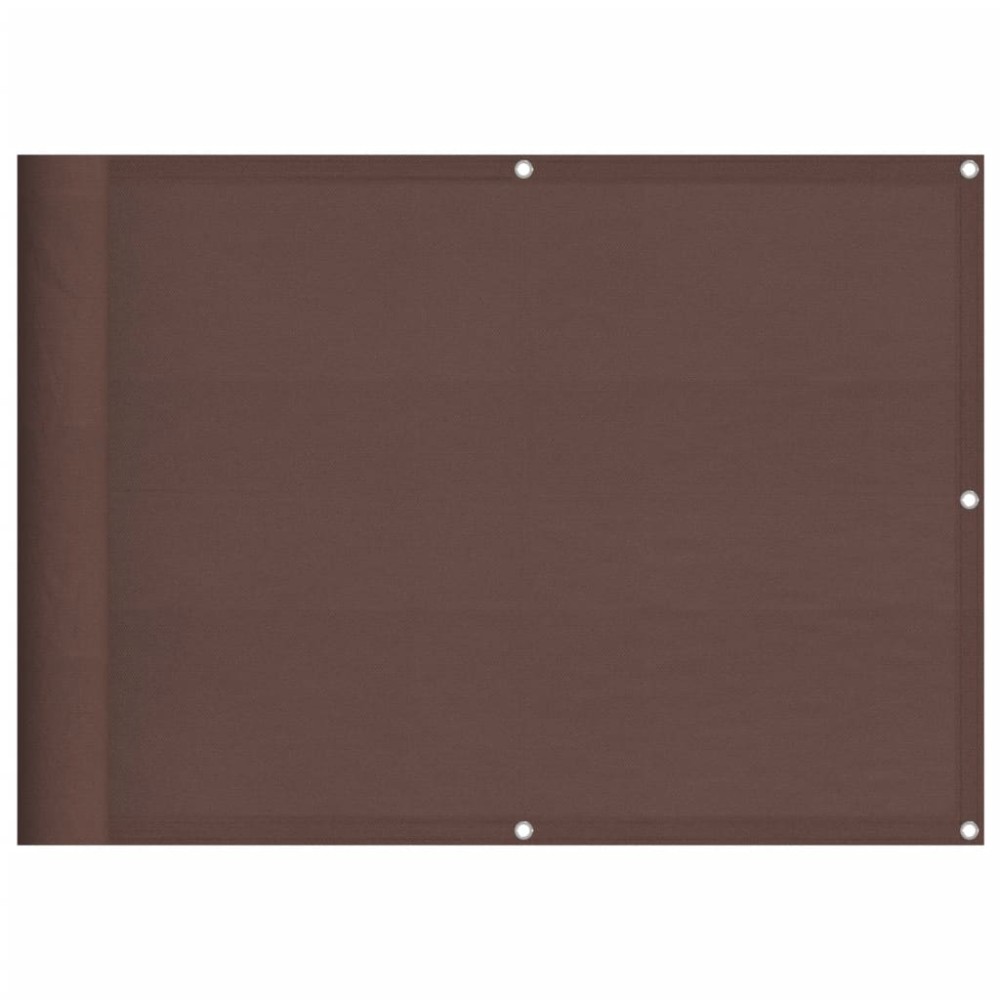 vidaXL Paravan de balcon, maro, 75x700 cm, 100% poliester oxford